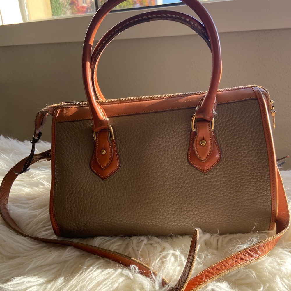 Dooney & Bourke Tan and Brown Tote Bag - Picture 3 of 8